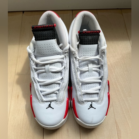 Jordan 14 Red and White - Picture 4 of 8